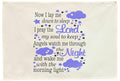 Rectangular Banner Flag Wall Decor for Baby Kids Boy-Nursery Baby Above Crib Bedroom Door Decorations-Baby,Shower Birthday Christmas Gift-Now I Lay Me Down to Sleep,I Pray the Lord My Soul to Keep