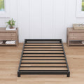 4 Inch Twin XL Bed Frames Low Profile, XL Twin Bed Frame No Box Spring Needed, Heavy Duty Metal, Easy Assembly, Black