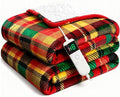 Electric Blanket Heated Twin, Soft Flannel 62"x84" Plaid Heating Blanket with 8 Hours Auto Off 10 Fast Heating Levels Machine Washable Sherpa Heated Blanket with Overheating Protection