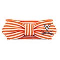 Creative Knitwear Virginia Cavaliers Infant Girls Orange/White Striped Hair Knot Headband Embroidered Logo - Size Newborn - 4T