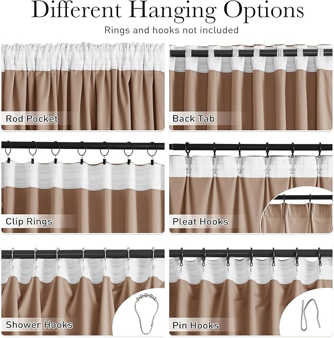 StangH Blush Beige Living Room Curtains 105 inches Long Soft Velvet Thermal Insulated Light Reducing Window Drapes for Bedroom Heavy Thick Privacy Panels, W52 x L105, 2 Panels