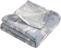 NTBAY 2 Layer Muslin Cotton Baby Swaddle Blanket, 42x60 Soft and Breathable Receiving for Newborns and Infants, Perfect for Crib, Stroller, Travel, Lightweight Nursery Blanket, Palm and Zebra