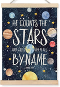 URLLUAE Solar System Poster Hanger Frame, Space Nursery Wall Art Decor,Solar System for Kids,Outer Space Room Decor for Boys Room,16x24 Inches