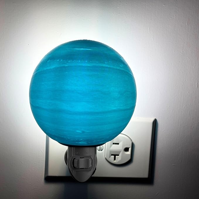 Uranus Night Lights | 5" Uranus Night Lamp LED Light | 3D Solar System NightLight, Planet Home Décor, Space Nursery, Kids Room, Space Gift, Birthday Gifts, Bedroom Decorations