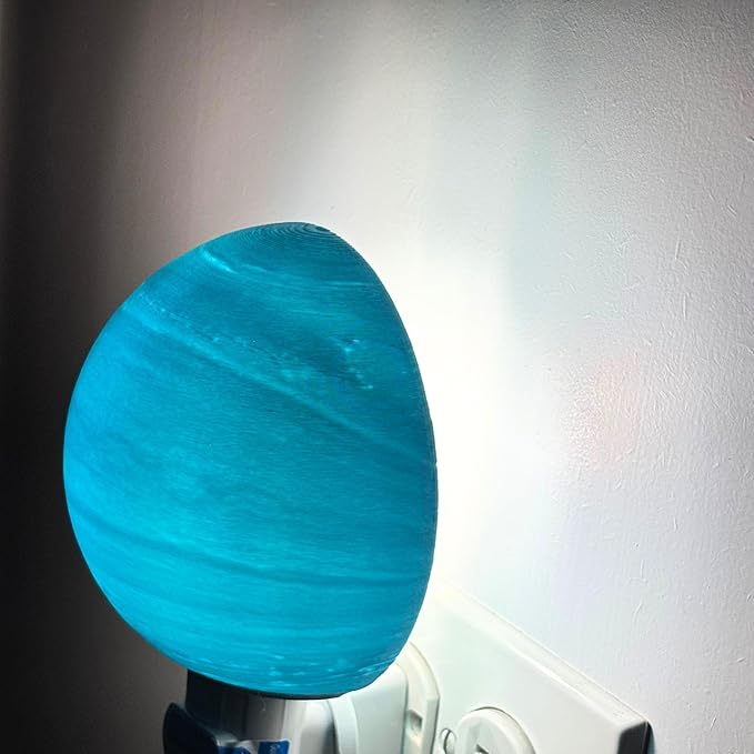 Moon Night Lights | Night Lamp LED Light | 3D Solar System NightLight, Planet Home Décor, Space Nursery, Kids Room, Space Gift, Birthday Gifts, Bedroom Decorations (Uranus, 4 Inch)