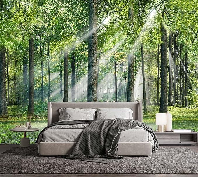 -Sunshine Forest Living Room Wallpaper XT24 S 100" x 65"