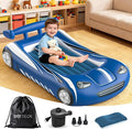 Inflatable Toddler Travel Bed - Kids Air Mattress with Car Design,Toddler Blow Up Mattress for Baby Camping, Travel, Hotel, Grandma's Sleepovers or Home Use, Includes Electric Pump