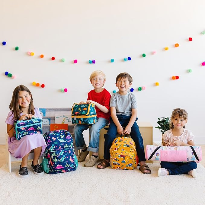 Wildkin Kids Microfiber Nap Mat – Soft Sleep Mat with Pillow, Ideal for School & Travel - On The Go