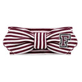 Creative Knitwear Fordham Rams Infant Girls Maroon/White Striped Hair Knot Headband Embroidered Logo - Size Newborn - 4T