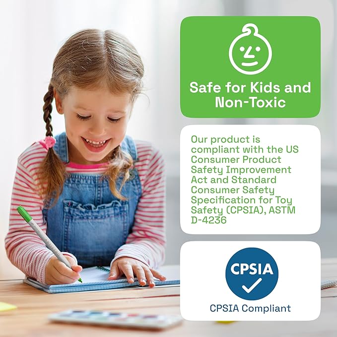 ARTISTRO 48 Acrylic Paint Markers - Paint Pens Dual Tip Brush + Fine Ideal for Calligraphy - Perfect for Fabric, Rock, Glass, Wood, DIY - Art Supplies, Stocking Stuffers, Christmas Gift Idea
