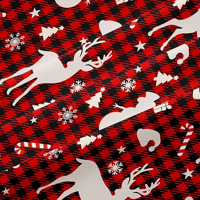 Christmas Duvet Cover Queen Size Red Gingham Christmas Bedding Set 3 Pcs Kids Boys Girls Xmas Black Plaid Bow Pattern Comforter Cover with Zipper Closure