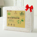 Luxury Quilted Organic Cotton Mattress Protector Queen - 380 GSM Waterproof & Breathable Pad - Deep Pocket Fitted Cover - Soft & Silent Protection
