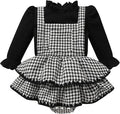 YOUNGER TREE Newborn Baby Girl Fall Winter Outfits Long Sleeve Romper Corduroy Overall Dress Infant Skirt Clothes Sets