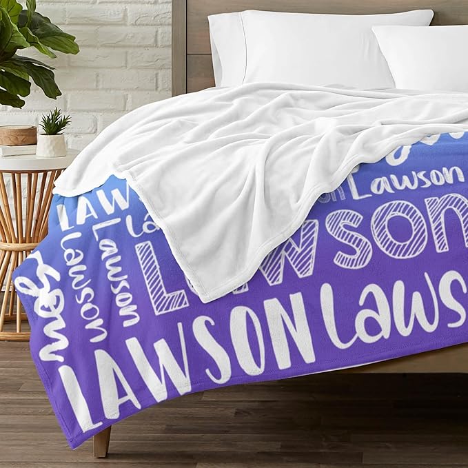 Dr.TOUGH Personalized Blankets with Name Customized Baby Blankets for Girls Boys Adults Monogrammed Blankets and Throws Christmas Birthday Mothers Valentines Day Gift (Z-Colorful 07, 60''×80'')