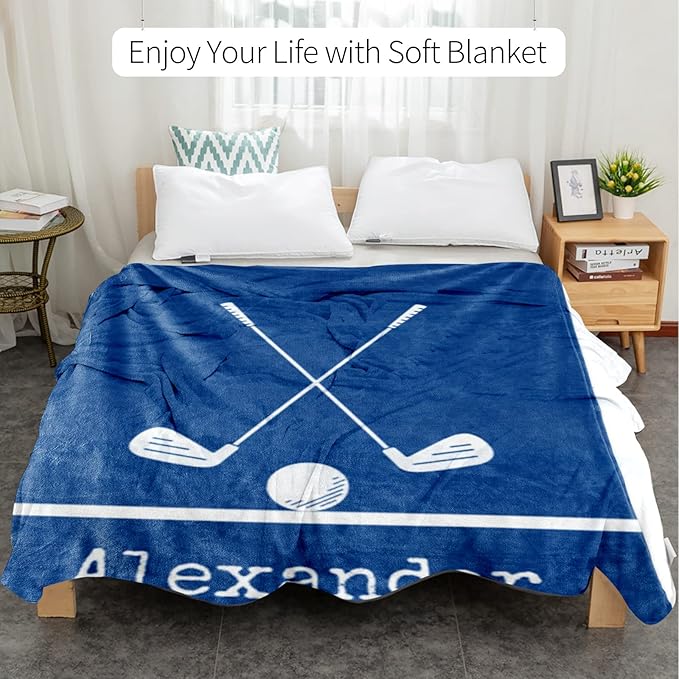Custom Hockey Baby Nursery Blanket: Personalized Toddler Essentials for Boys and Girls - Birthday Gift for Hockeys Lovers - Soft Fluffy Warm Skin Blankets (60 * 80inch)