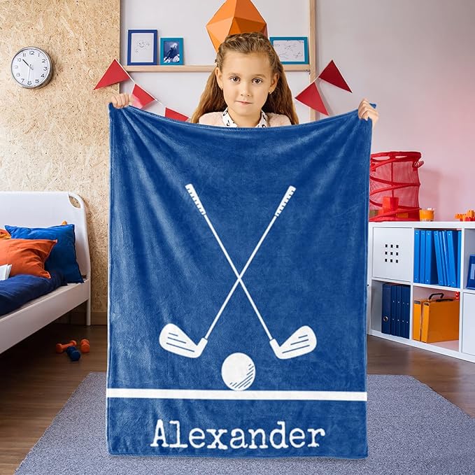 Custom Hockey Baby Nursery Blanket: Personalized Toddler Essentials for Boys and Girls - Birthday Gift for Hockeys Lovers - Soft Fluffy Warm Skin Blankets (60 * 80inch)