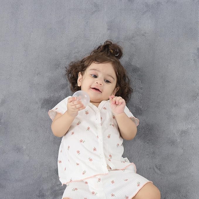 1.3" Thick Baby Floor Play Mat 71x79, Basic Padded Foam Mat for Tummy Time Crawling, Non Slip Cushioned for Babies Toddlers Infants Kids (Light Grey)