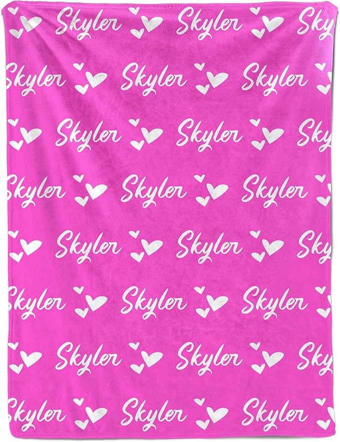 Ship Next Day, Personalized Baby Blanket for Boys Girls with Name, Custom Newborn Receiving Blankets, Baby Boy Girl Gifts, Newborn Swaddle Kids Blanket, Customized Babies Birthday