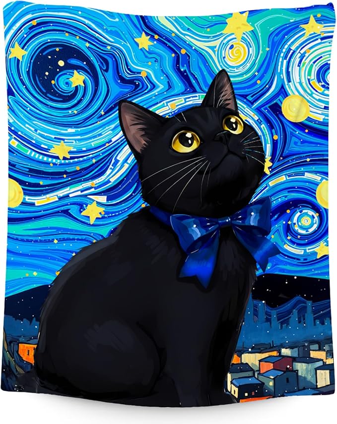 Kids Blanket - Cat Blankets for Cat Lovers - Lightweight Flannel Soft Cute Throws Gifts for Room Decor/Bed/Sofa - 60"x80"