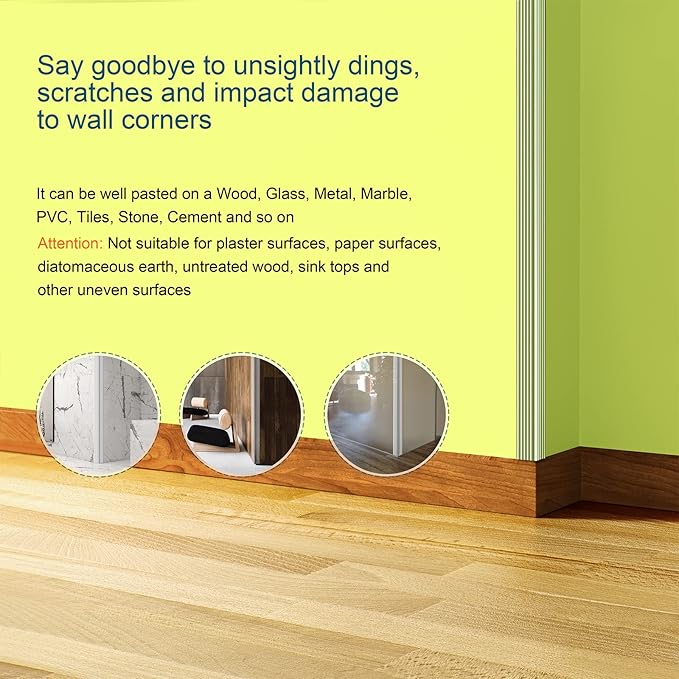 HOMREALM Baby Proofing 7.05ft Long (2.75" Wide) Corner Protector Baby Corner Guards Furniture Corner & Edge Safety Bumpers Clear Baby Proofing Bumper Cushion for Table Furniture Sharp Corners