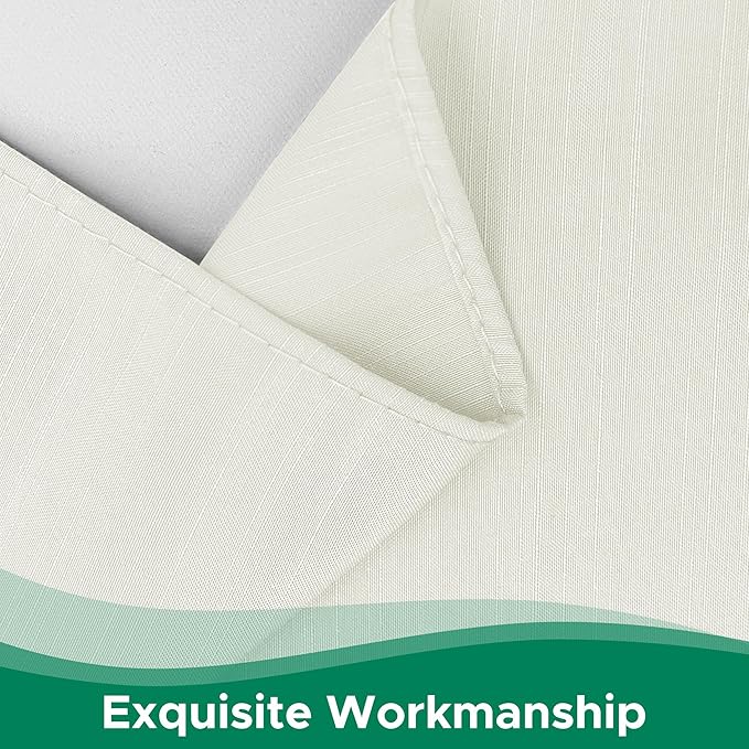 Biscaynebay Wrap Around Bed Skirts for Full & Full XL Beds 22" Long Drop, Ivory Adjustable Elastic Dust Ruffles Easy Fit Wrinkle Resistant Silky Luxurious Fabric Machine Washable