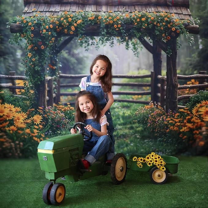 Kate Photography Floor Mats Green Grassland Floor Backdrop Wall Rubber Mat Newborn Photography Props for Professional Photo Shoot Studio 5x4ft