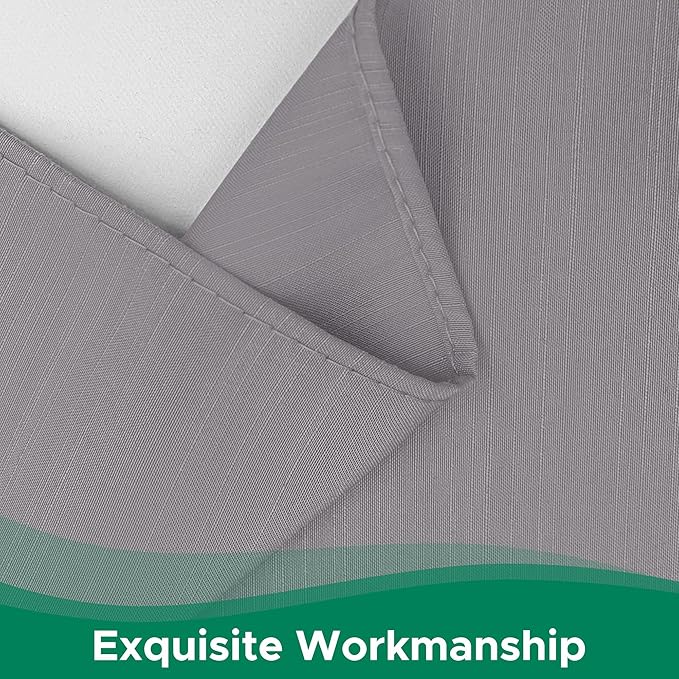 Biscaynebay Wrap Around Bed Skirts for Twin & Twin XL Beds 15" Drop, Silver Grey Adjustable Elastic Dust Ruffles Easy Fit Wrinkle & Fade Resistant Silky Luxurious Fabric Machine Washable