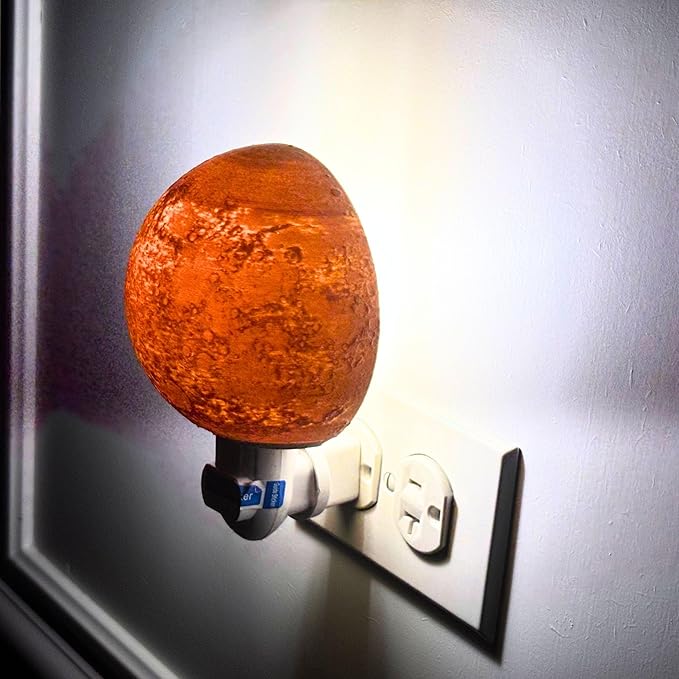 Moon Night Lights | Night Lamp LED Light | 3D Solar System NightLight, Planet Home Décor, Space Nursery, Kids Room, Space Gift, Birthday Gifts, Bedroom Decorations (Mercury, 4 Inch)