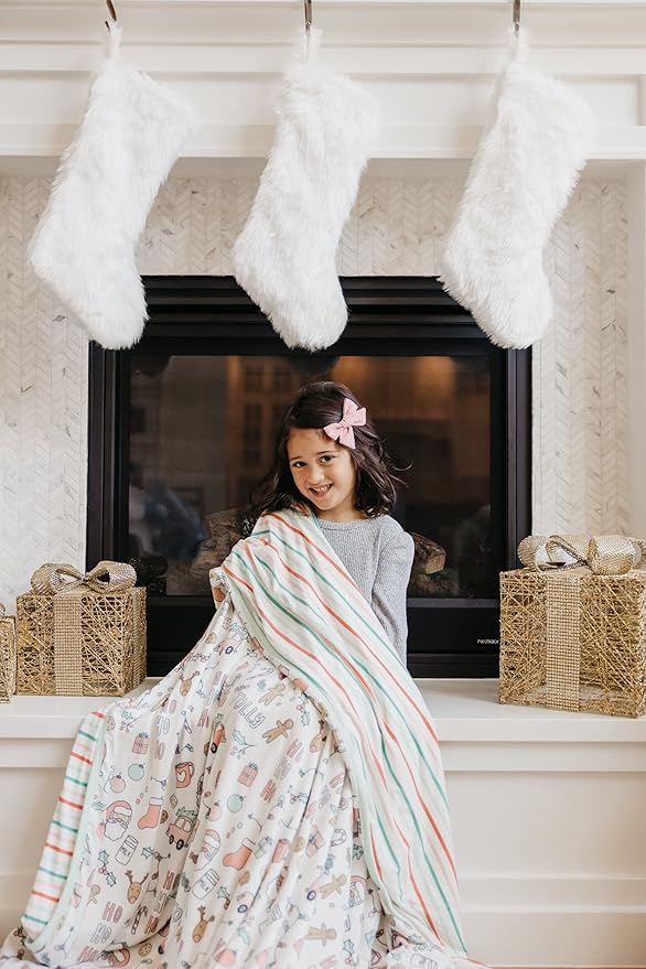 Copper Pearl Jumbo Premium Knit 3 Layer Stretchy Throw Blanket Cindy