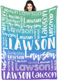 Dr.TOUGH Personalized Blankets with Name Customized Baby Blankets for Girls Boys Adults Monogrammed Blankets and Throws Christmas Birthday Mothers Valentines Day Gift (Z-Colorful 07, 30''×40'')