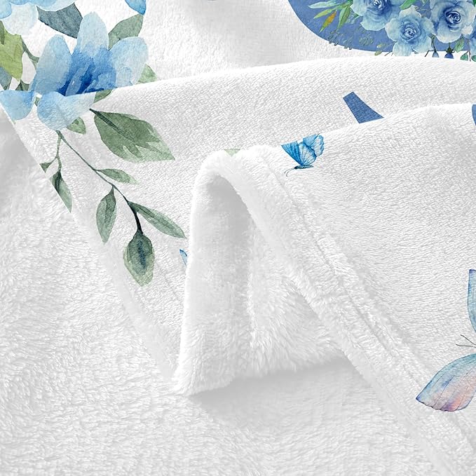 Ships Next Day, Personalized Baby Blankets, Custom Baby Blanket with Name for Girls,Gift for Chrismas Birthday Memorial Day, Customized Flannel Blanket for Kids Adults 50"X60"