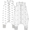 Mama Cheetah Toddler Sleep Sack with Feet 3T - 4T, 1.0 TOG Organic Cotton Baby Sleeping Bag with Legs, Baby Wearable Blankets for Walkers w/ 2-Way Zipper, Sleep Sack for Girls & Boys, Early Walker