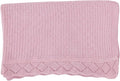 Baby Knit Blanket, 100% Cotton Waffle Patterns, Soft, Cozy, Lightweight Swaddle for Newborn & Infant Swaddling Beige Neutral, Perfect Baby Shower Ideas Pink 30x30