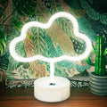 Cloud Neon Sign - White LED Cloud Light for Bedroom Decor, USB/Battery Powered, Aesthetic Neon Sign Lamp for Kids, Teens, Adults, Birthday Parties, Christmas