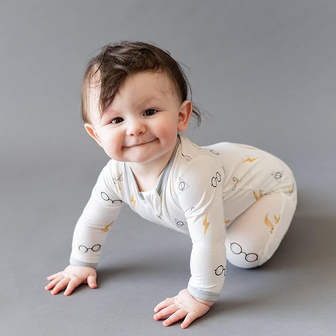 KYTE BABY Unisex Zipper Closure Footies, Rayon Made From Bamboo, 0-24 Months