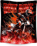 Boys Blanket Dirt Bike Blankets Gifts for Kids Toddlers, 50"x60" Warm Lightweight Flannel Throw for Couch Bed