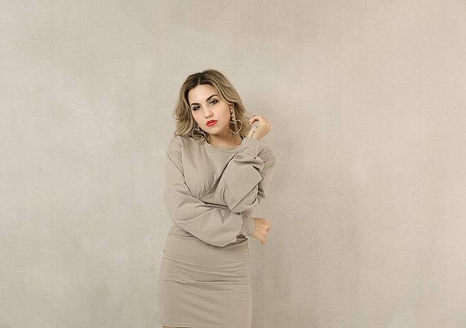 Kate 6.5x6.5ft/2x2m Tint Khaki Backdrops Solid Neutral Background Photography Props Studio Digital Printed Backdrop