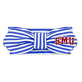 Creative Knitwear SMU Mustangs Infant Girls Royal/White Striped Hair Knot Headband Embroidered Logo - Size Newborn - 4T
