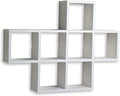 Danya B. Decorative Shelf - Wall Mount or Free-Standing - Square Cubbies Shelving Unit (White)