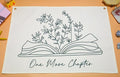 Classroom Kindergarten Preschool Homeschool Reading Room Wall Decor-Hanging Rectangular Canvas Banner Flag Poster Wall Sign Art-Back to School Gift for Boy Girl Kids Teen Book Lover-One More Chapter