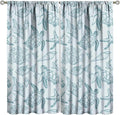 Turtle Starfish Curtains,Coral Starfish Seashell Beach Sea Seashell Theme Pattern Blackout Print Home Bedroom Living Room Window Treatmen 2 Panel Set 42x63 Inch