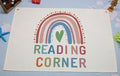 Boho Rectangular Banner Flag Wall Decor Gift for Baby Boy Girl Kids Teen,Reading Rome Nursery Classroom Homeschool Decor-Reading Corner Theme-Baby Present Shower,Birthday Christmas Gift