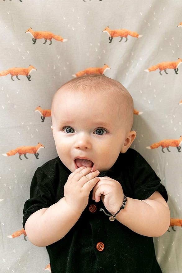 Premium Fitted Knit Crib Sheet/Toddler Sheet Copper by Copper Pearl