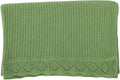 Baby Knit Blanket, 100% Cotton Waffle Patterns, Soft, Cozy, Lightweight Swaddle for Newborn & Infant Swaddling Beige Neutral, Perfect Baby Shower Ideas Green 30x40