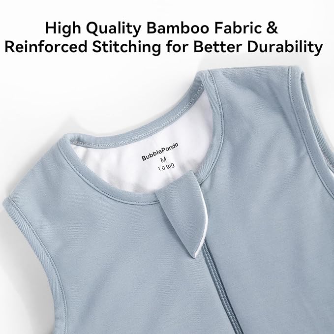BubblePanda Rayon Made From Bamboo Toddler Sleep Sack with Feet 12-24 Months 2.5 Tog Winter Ultra Soft Warm Baby Sleep Bag Walker 1t-2t Quilted Thick Wearable Blanket with Legs 2-Way Zipper