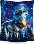 Boys Blanket Wolf Blankets Gifts for Kids/Teens/Men - Flannel Soft Cool Throws for Office, Sofa Bed - 60"x80"