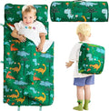 DJY Toddler Nap Mat,Kid Slumber Bag with Removable Pillow & Minky Blanket,Soft Sleeping Mat Perfect for Daycare,Preschool,Kindergarten,Travel