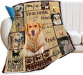 Jerkboo Golden Retriever 80"x60" Soft Warm Flannel Throw Blanket for Home, Camping, Travel