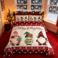 Merry Christmas Kids Comforter Set King Size,Deer Antler Santa Claus Bedding,Girls Boys Adults Bedroom/Xmas Cabin Decor,Snowflake Pine Trees Plaid Down Comforter,Rustic Duvet Insert,2 Pillowcases