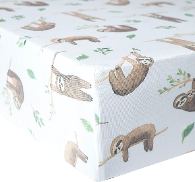 Copper Pearl Premium Knit Crib Sheets: Breathable and Soft, Fitted for Standard Mattresses, Perfect for Baby Registry or Shower Gift, Noah